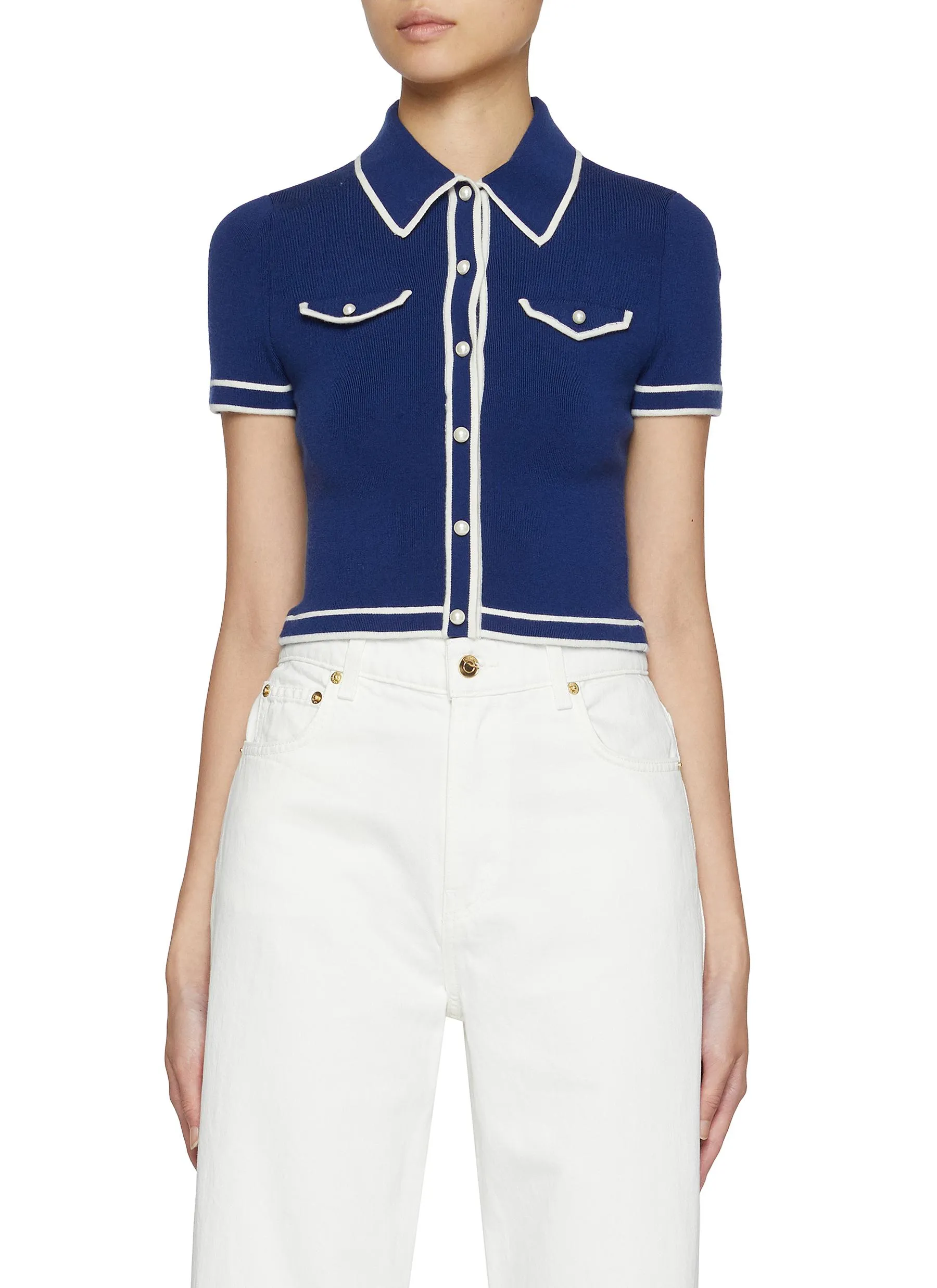 -----------ALICE & OLIVIA  ---- ------------ ----Marlena Polo Shirt --