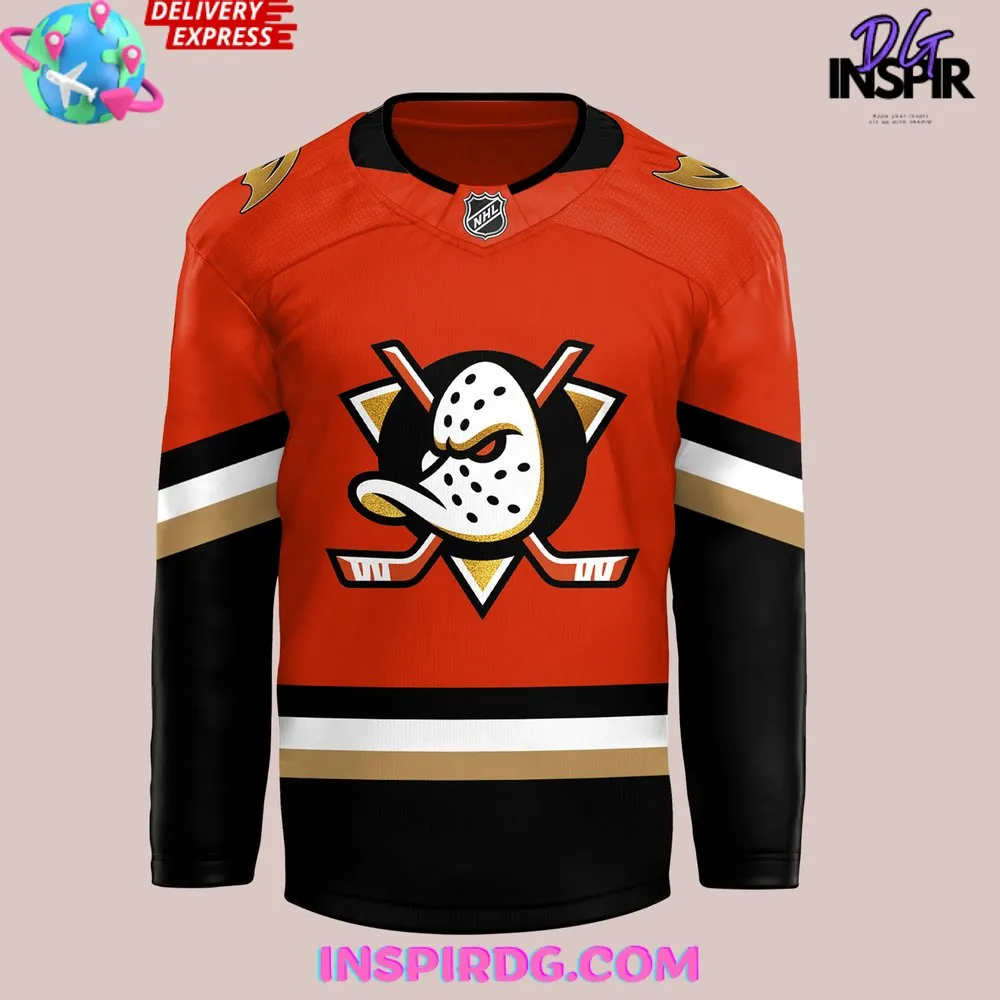 -Anaheim Ducks Hello Kitty Limited Edition Hockey Jersey