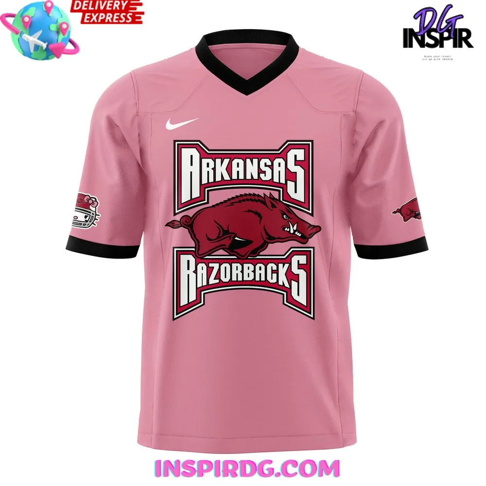 -Arkansas Razorbacks x Hello Kitty 2024 Football Jersey