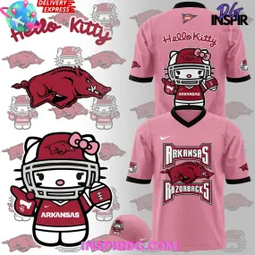 -Arkansas Razorbacks x Hello Kitty 2024 Football Jersey