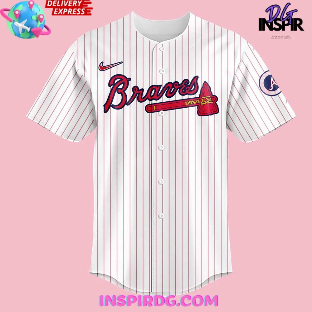 -Atlanta Braves x Hello Kitty Night 2024 Baseball Jersey