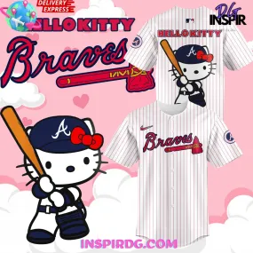 -Atlanta Braves x Hello Kitty Night 2024 Baseball Jersey