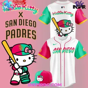 -Hello Kitty x San Diego Padres 2024 Baseball Jersey