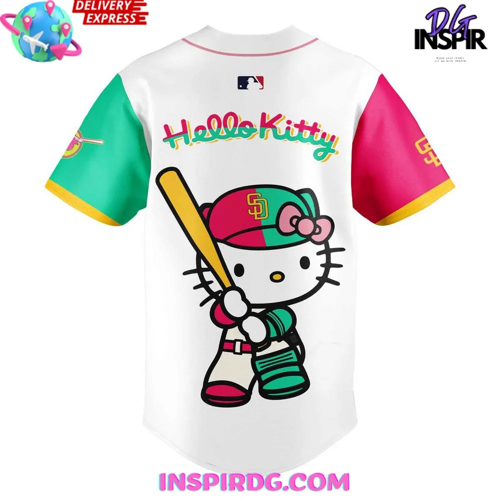 -Hello Kitty x San Diego Padres 2024 Baseball Jersey