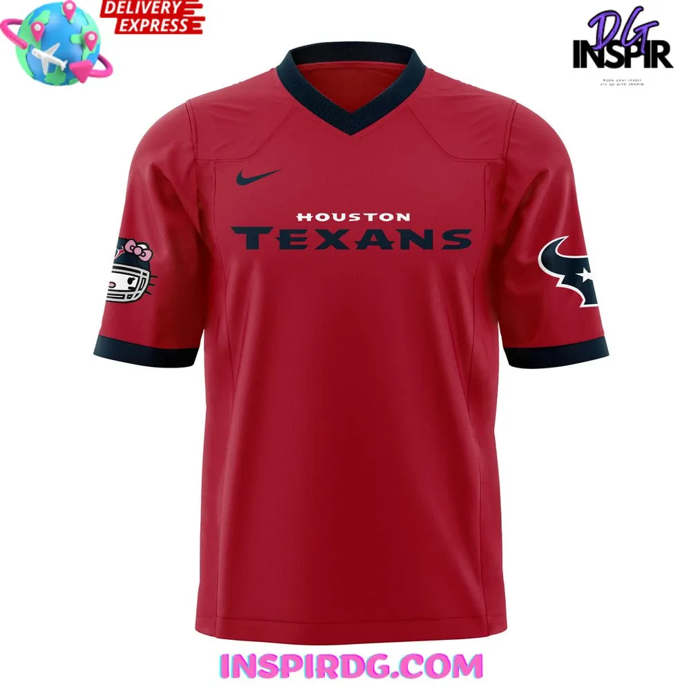 -Houston Texans x Hello Kitty 2024 Football Jersey