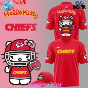 -Kansas City Chiefs x Hello Kitty 2024 Football Jersey