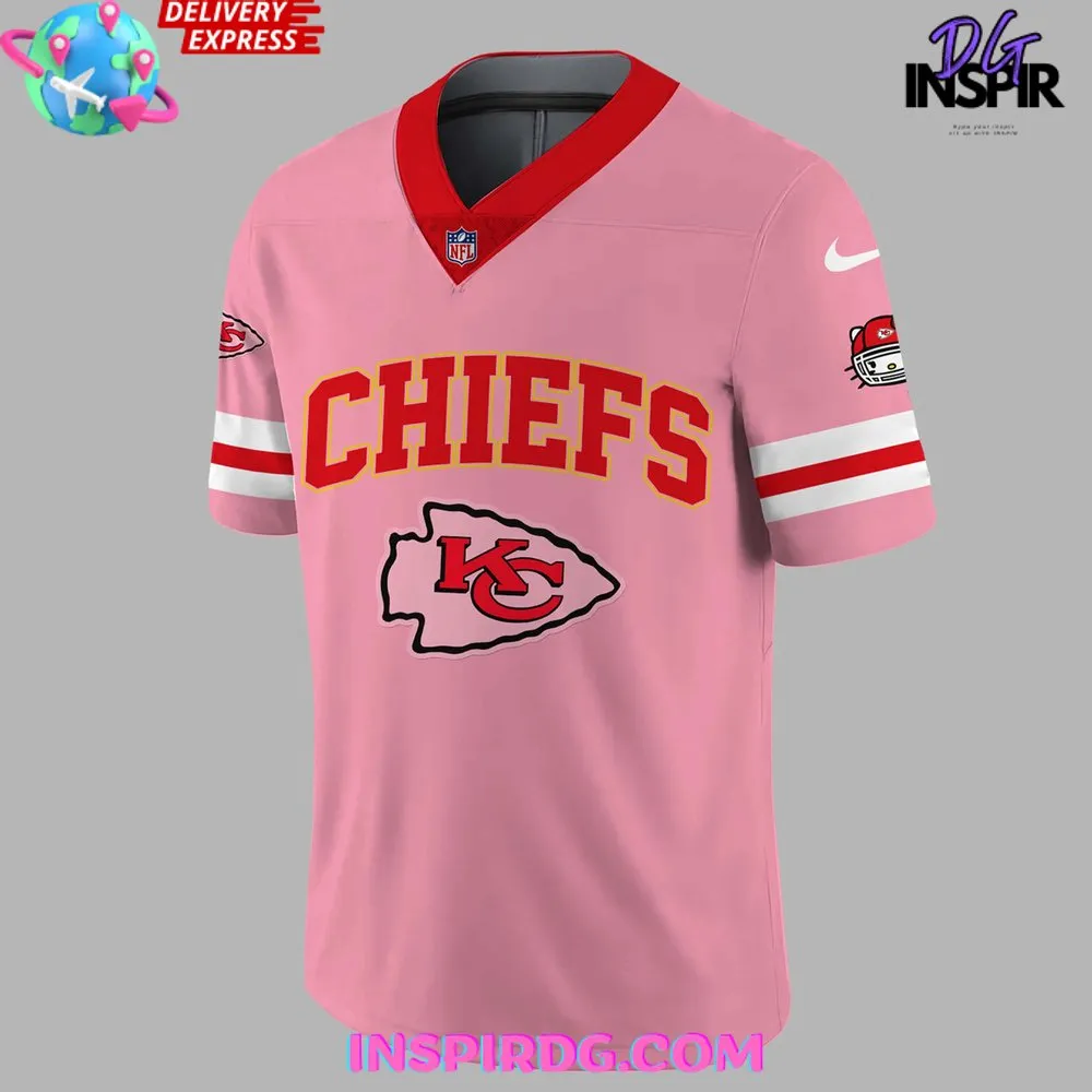 -Kansas City Chiefs x Hello Kitty Football Jersey