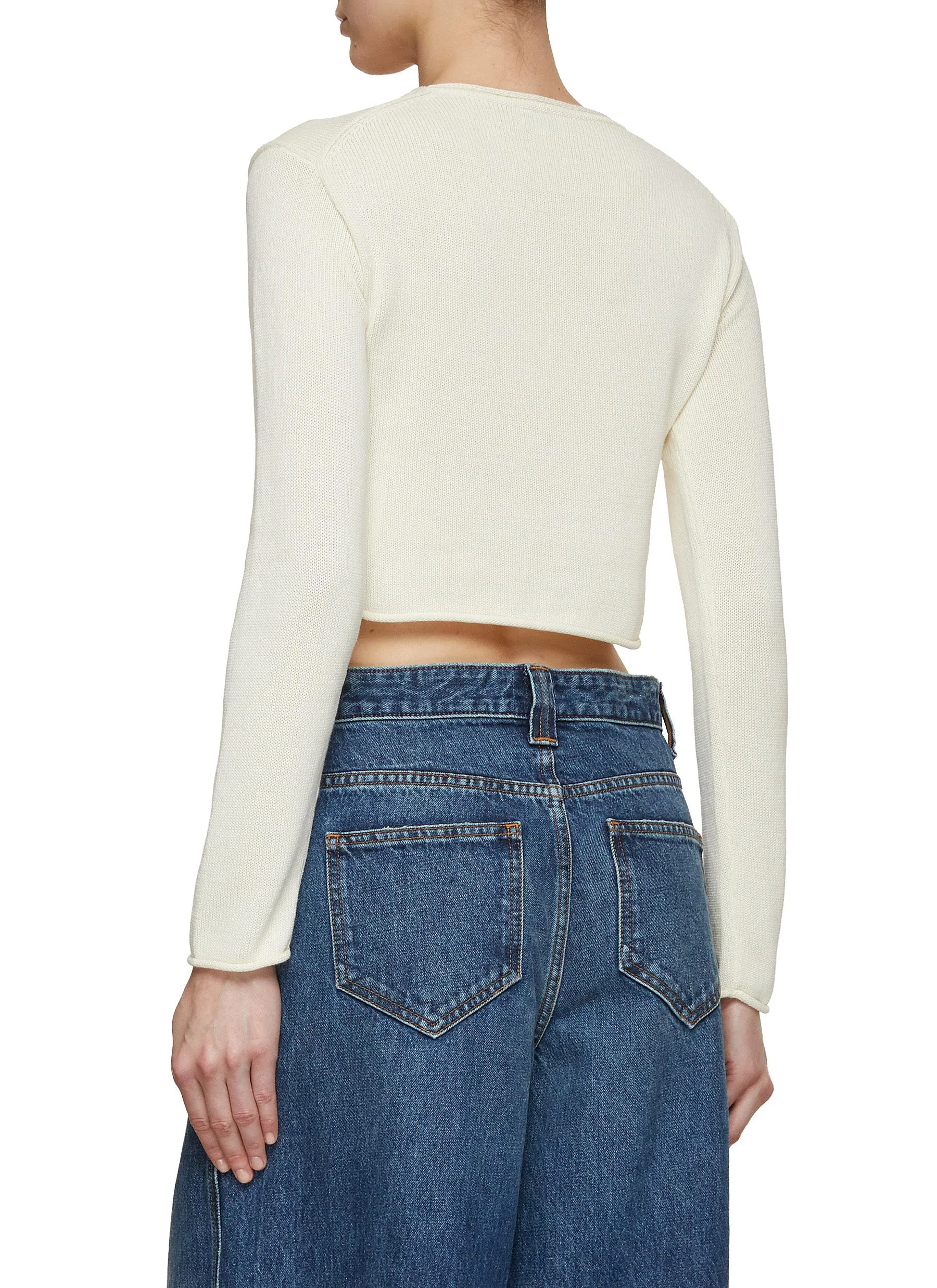 -----------KENZO  ---- ------------ ----Rose Cropped Crewneck Jumper --