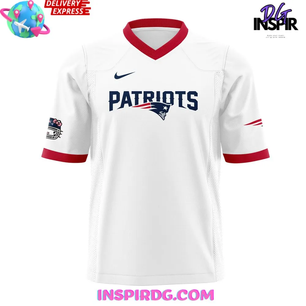 -New England Patriots x Hello Kitty Pink Football Jersey