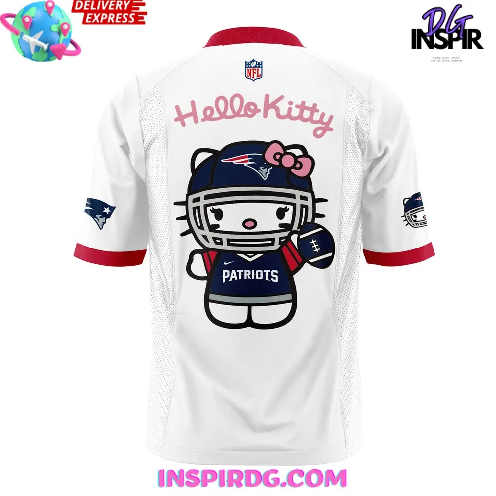 -New England Patriots x Hello Kitty Pink Football Jersey