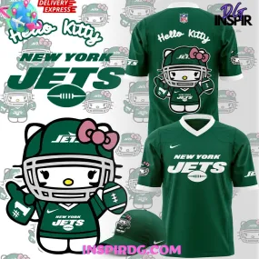 -New York Jets x Hello Kitty 2024 Football Jersey