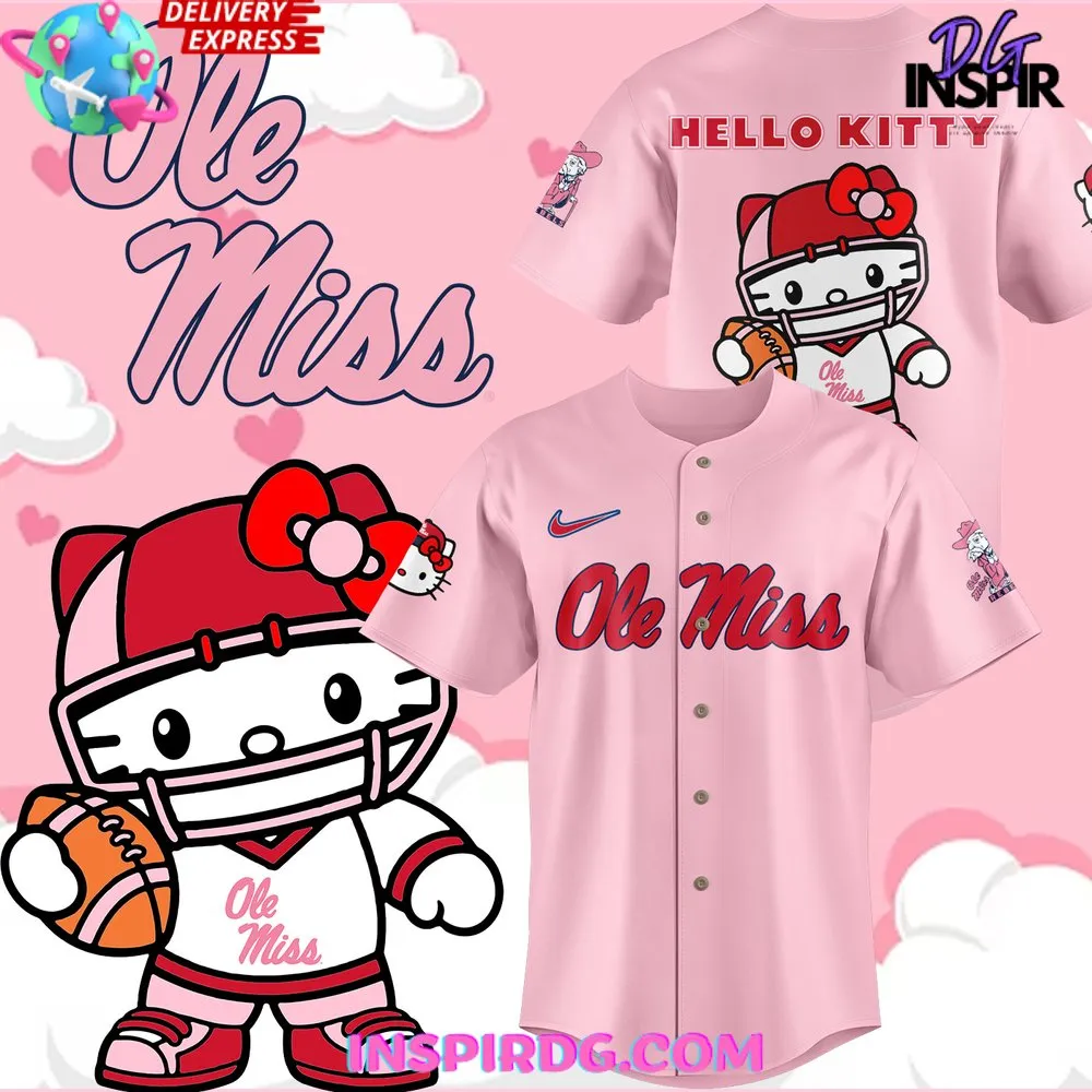 -Ole Miss Rebels x Hello Kitty 2024 Baseball Jersey