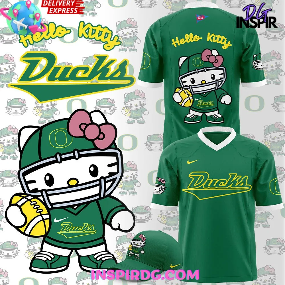 -Oregon Ducks x Hello Kitty Football Jersey