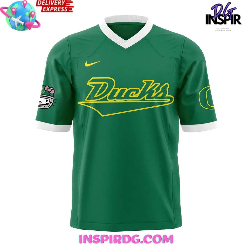 -Oregon Ducks x Hello Kitty Football Jersey