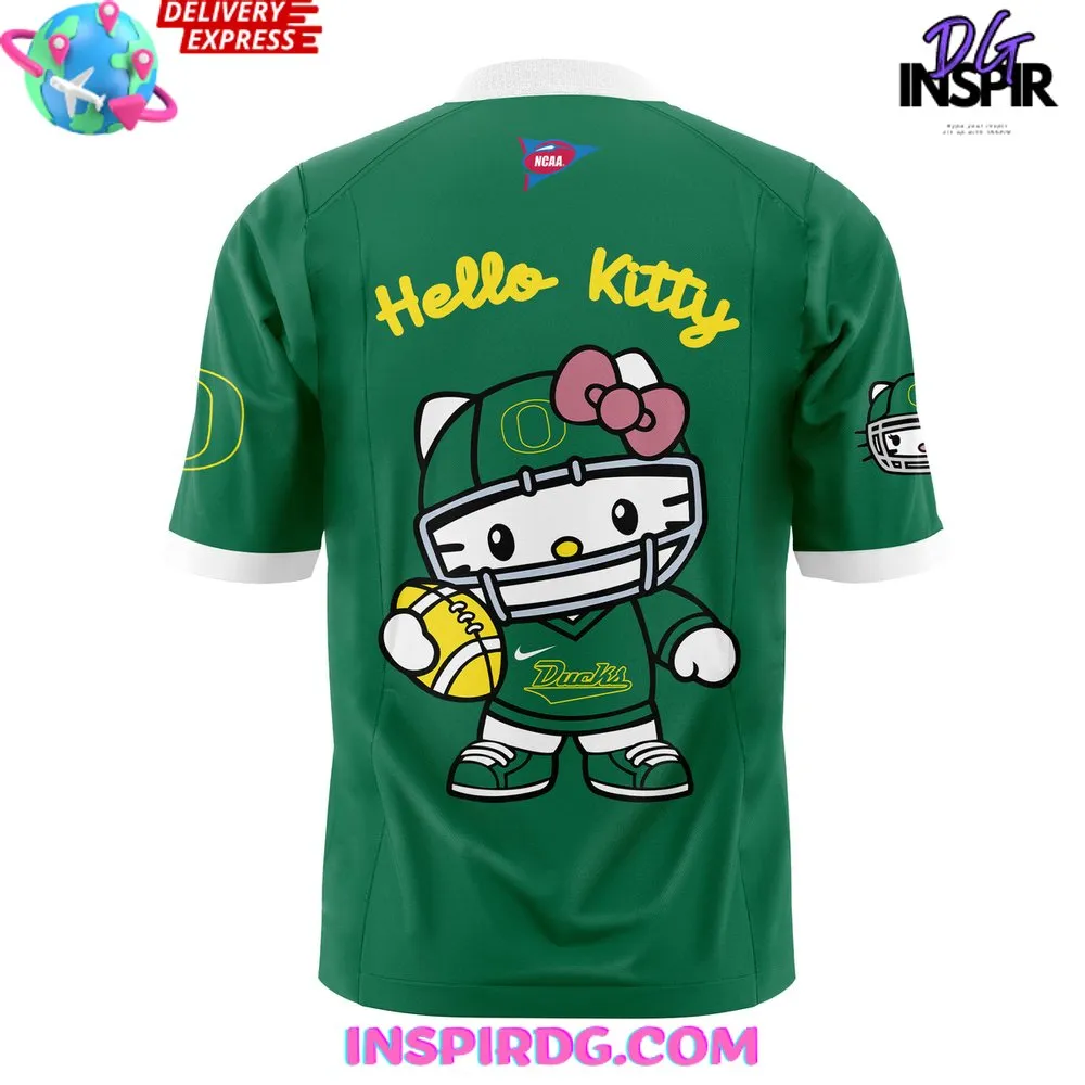 -Oregon Ducks x Hello Kitty Football Jersey