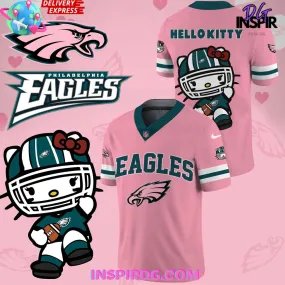 -Philadelphia Eagles x Hello Kitty 2024 Football Jersey