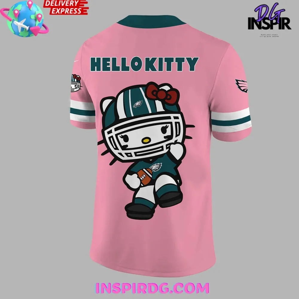 -Philadelphia Eagles x Hello Kitty 2024 Football Jersey