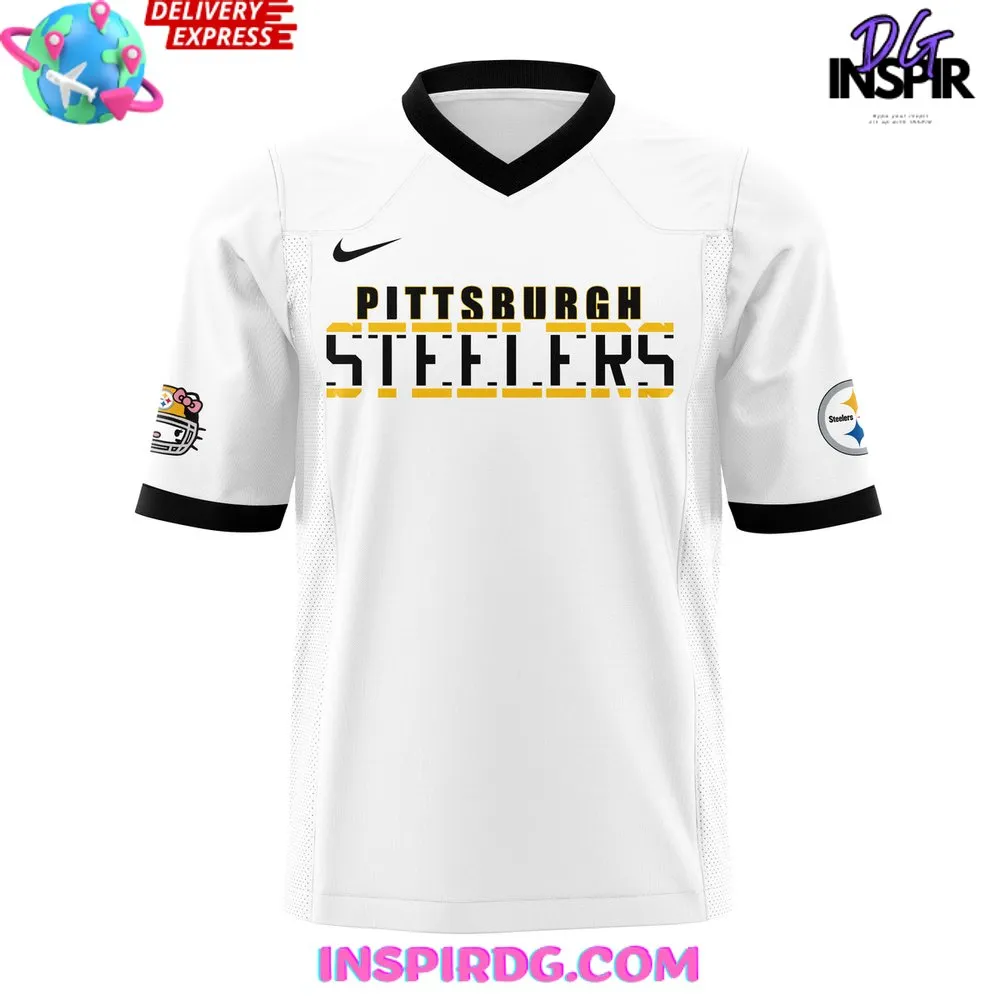 -Pittsburgh Steelers x Hello Kitty 2024 Football Jersey