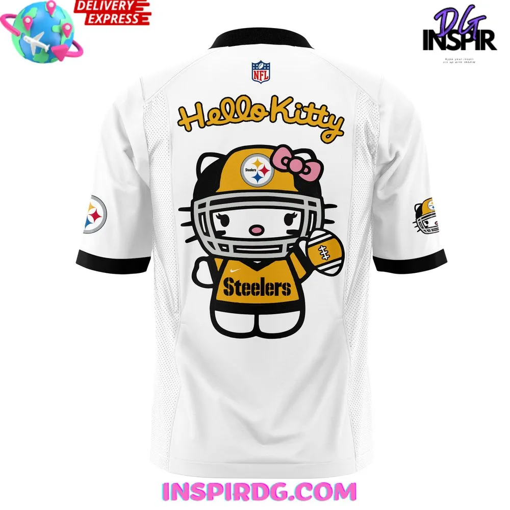 -Pittsburgh Steelers x Hello Kitty 2024 Football Jersey