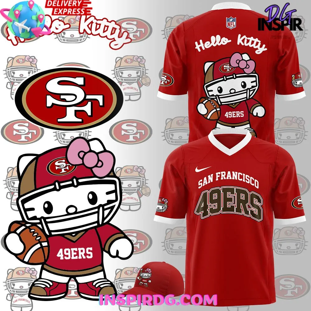 -San Francisco 49ers x Hello Kitty 2024 Football Jersey