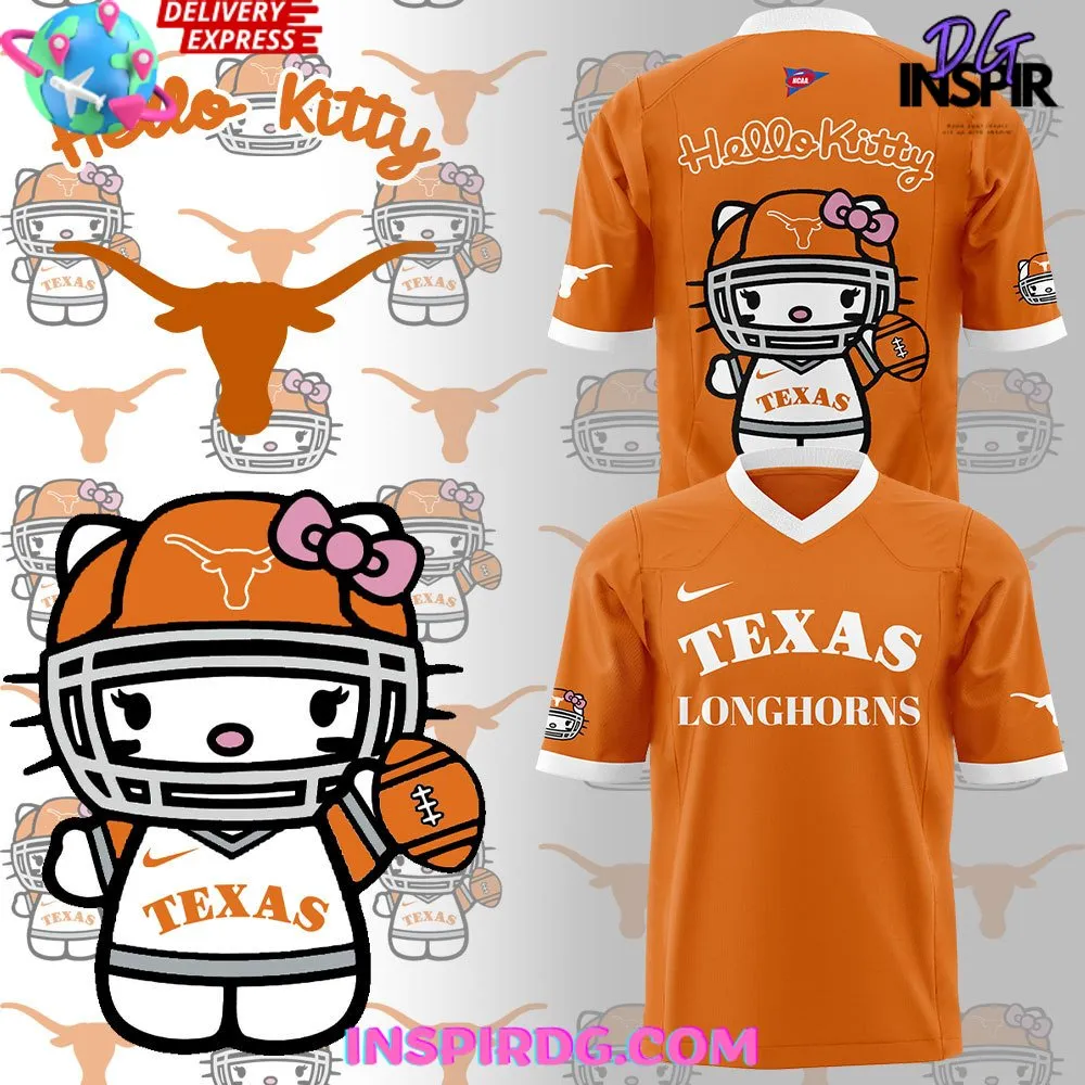 -Texas Longhorns x Hello Kitty Football Jersey