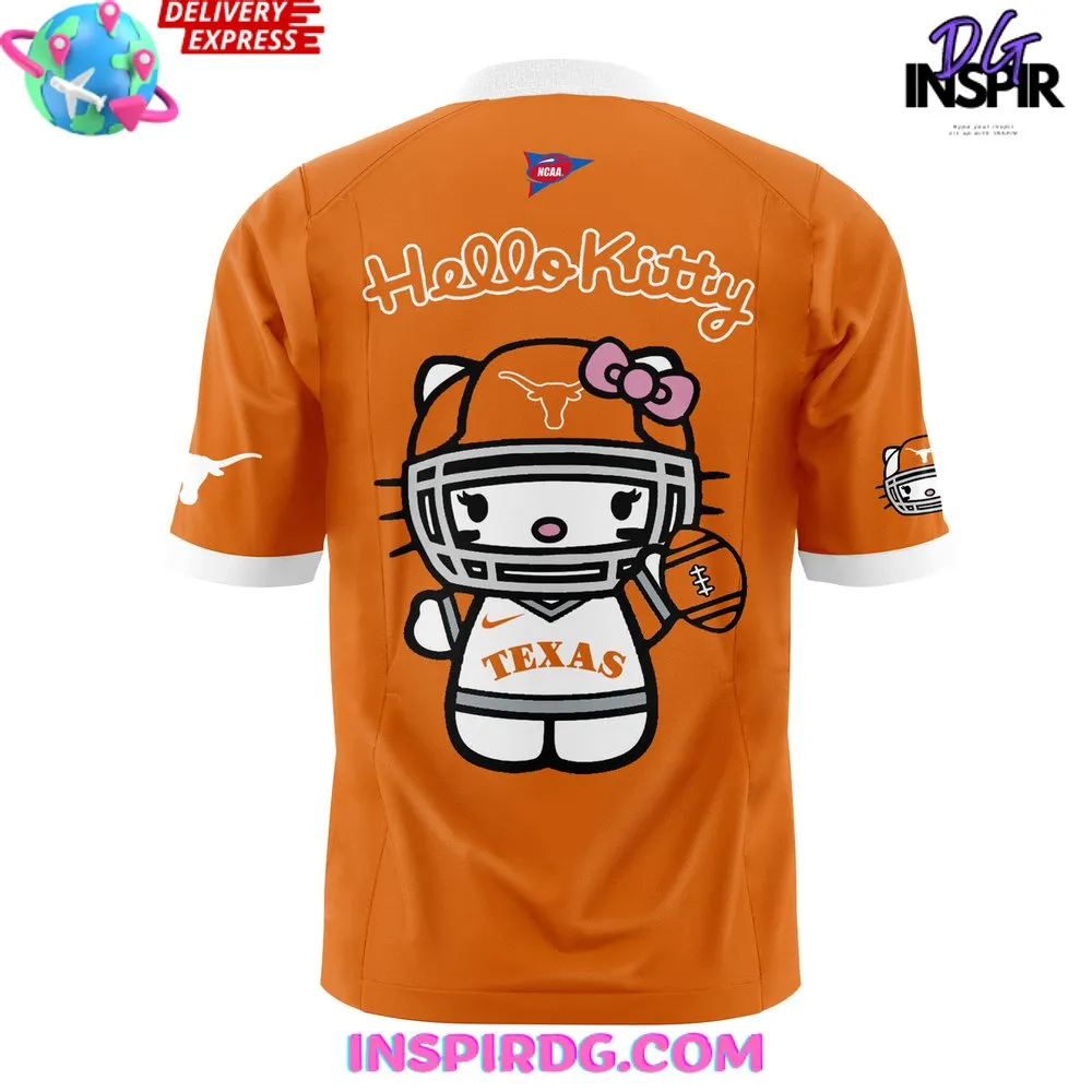 -Texas Longhorns x Hello Kitty Football Jersey