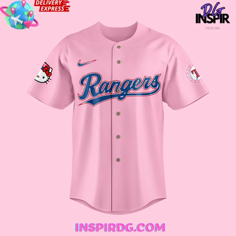 -Texas Rangers x Hello Kitty Night 2024 Baseball Jersey