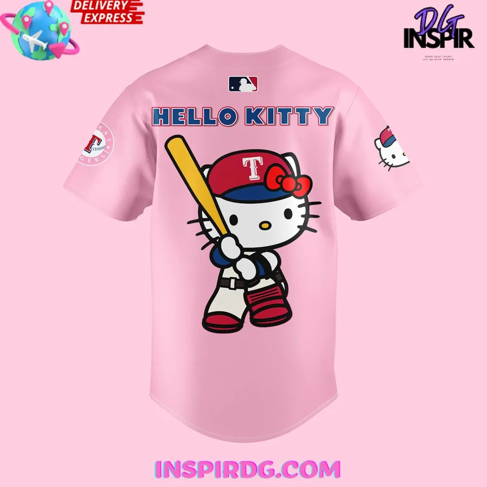 -Texas Rangers x Hello Kitty Night 2024 Baseball Jersey