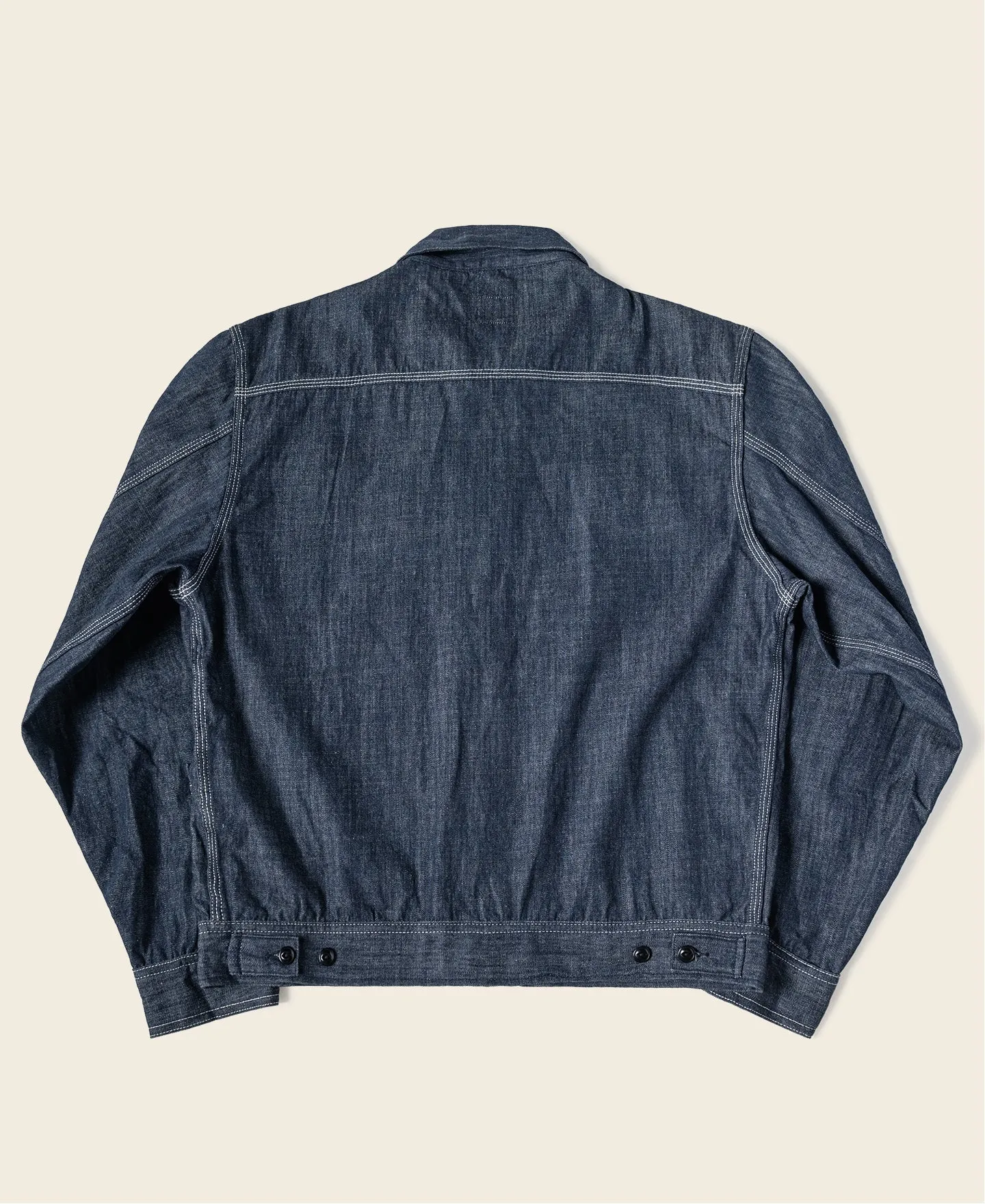 1960s Zip Up Denim Work Jacket