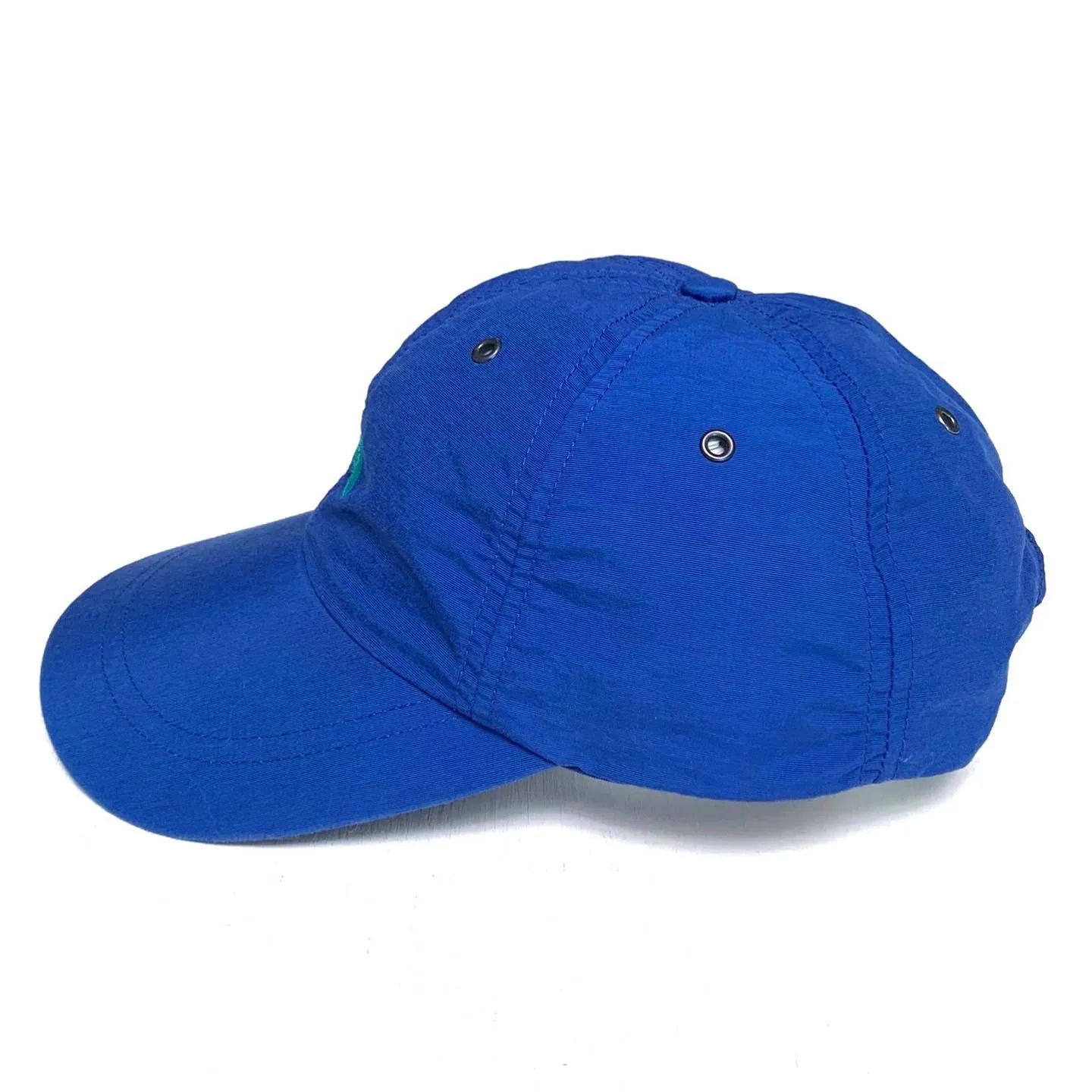 1997 The North Face Nylon Cap, Bright Blue & Green (OS)