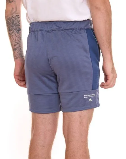 2er Pack THE NORTH FACE Mountain Athletics Herren Fleece-Shorts sportliche Sommer-Hose mit Eingriffstaschen NF0A82300EA1 Blau