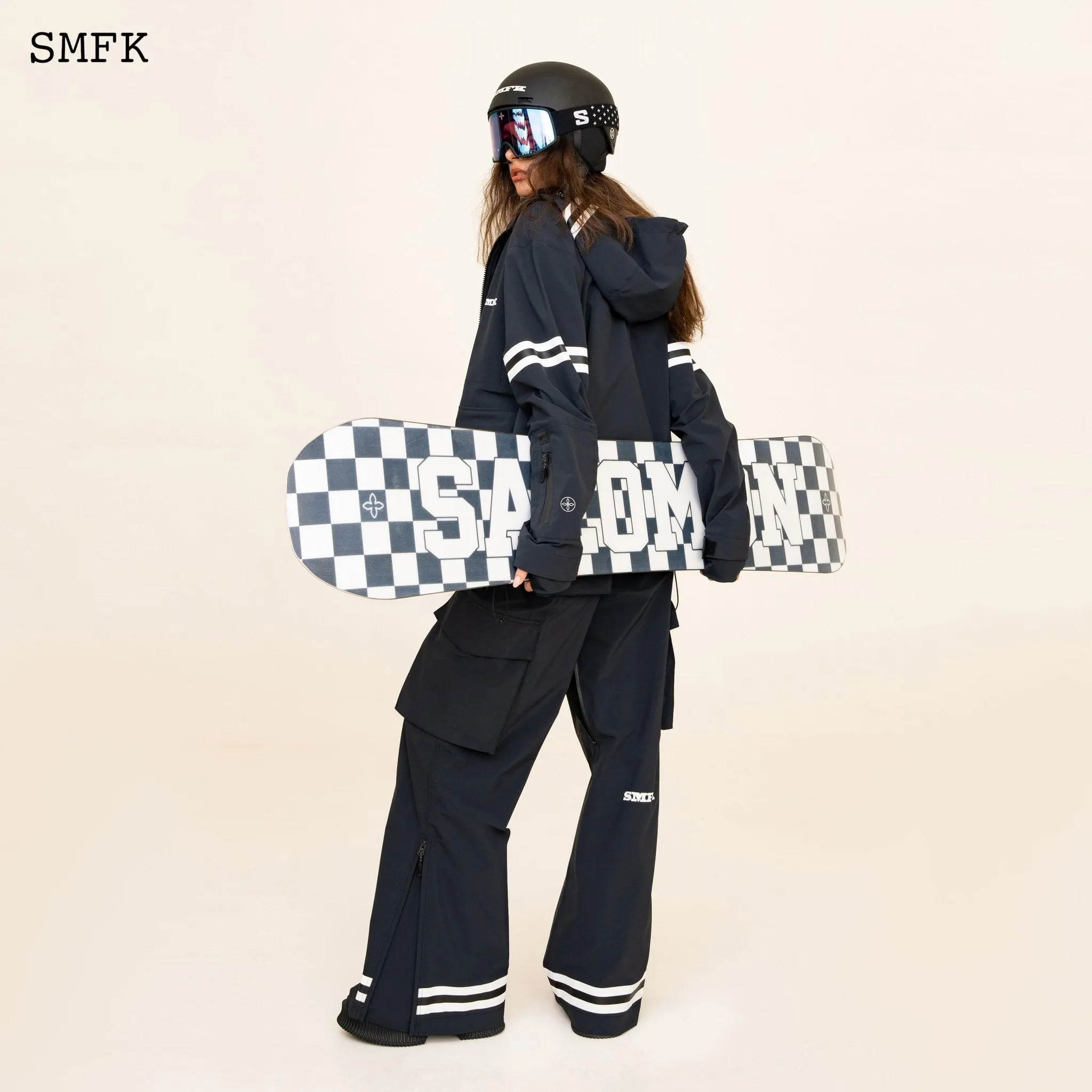 (ABSTRACT) GRID-SMFK X SALOMON Snow Board-