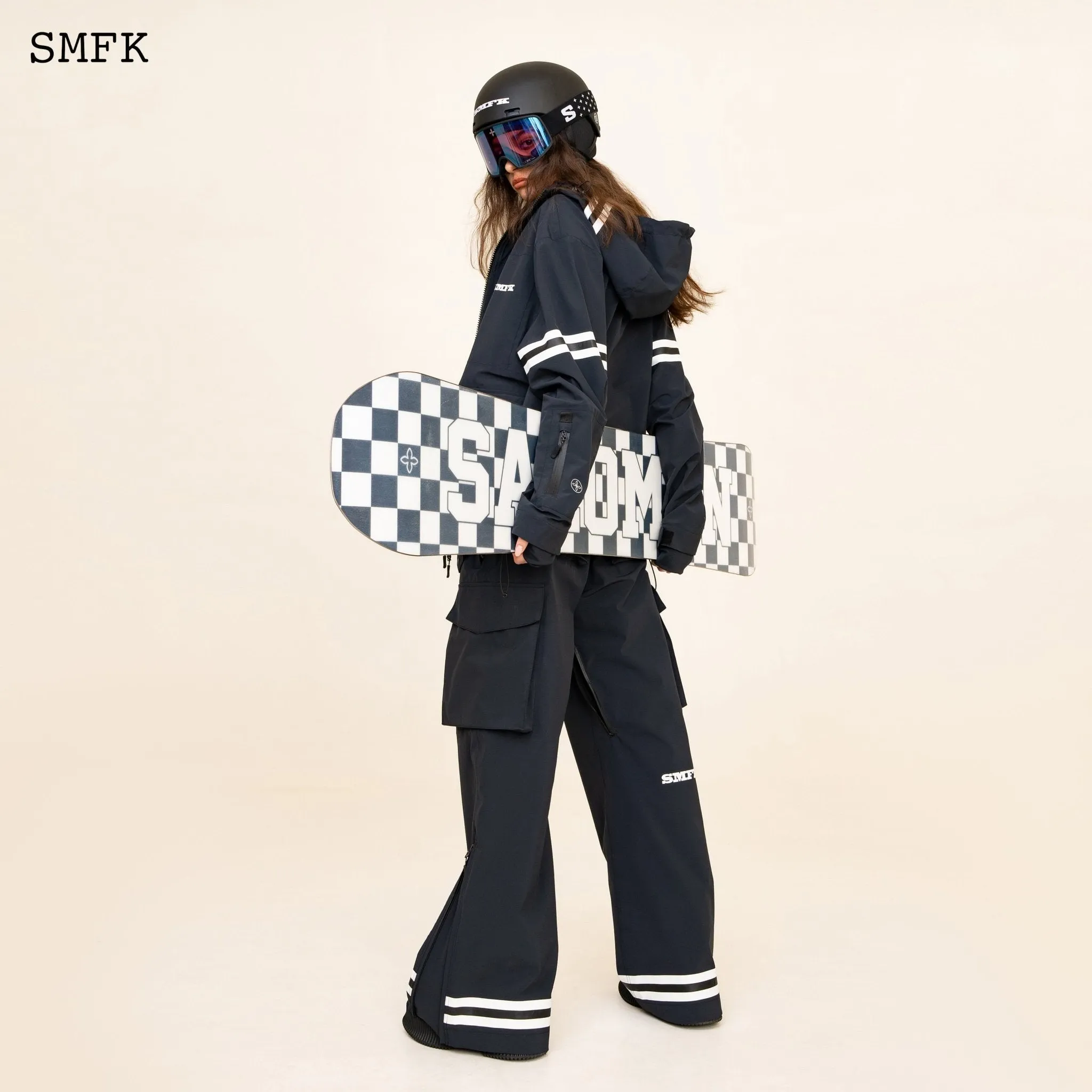 (ABSTRACT) GRID-SMFK X SALOMON Snow Board-