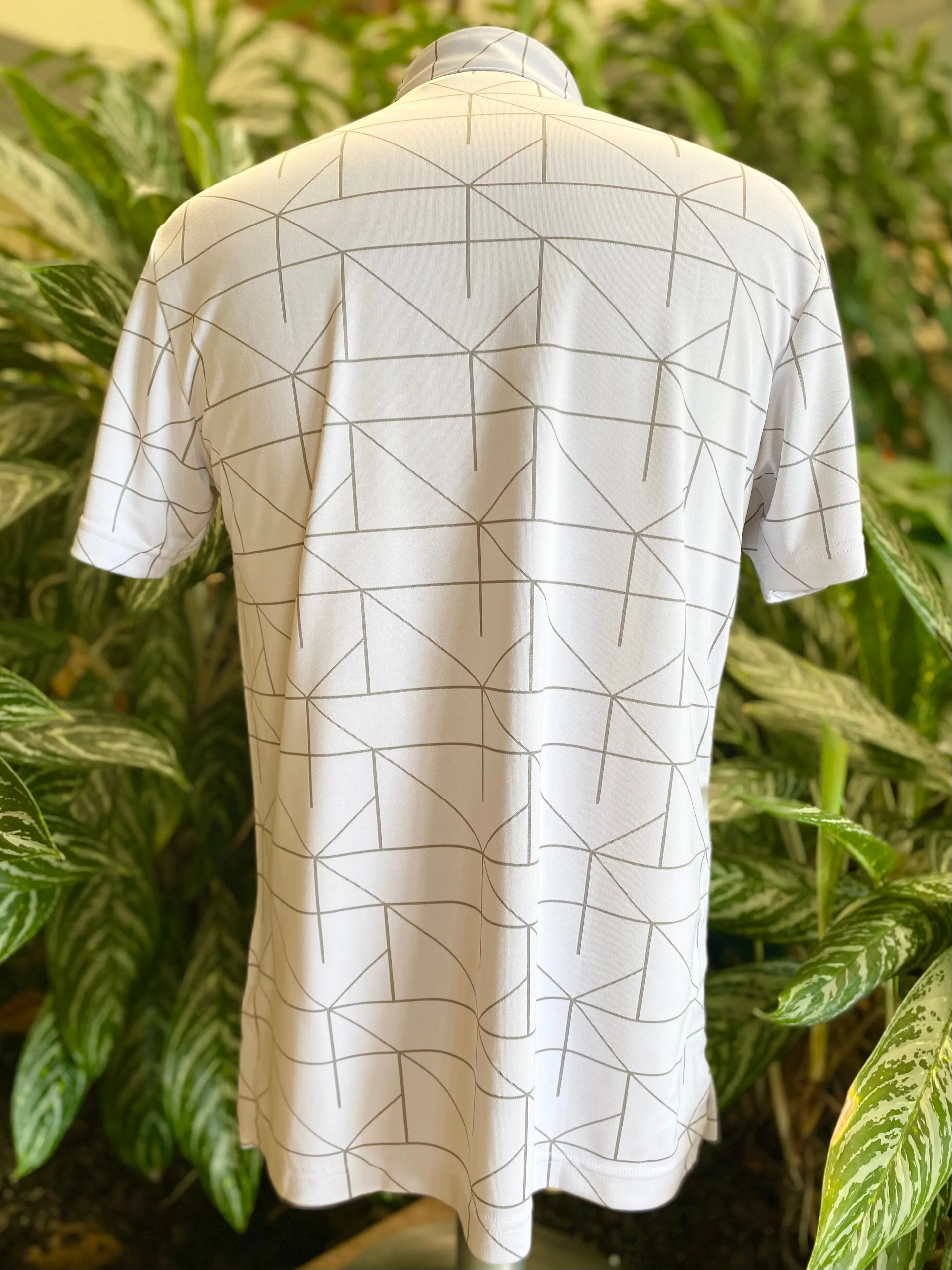 adidas Lines Jacquard Golf Polo