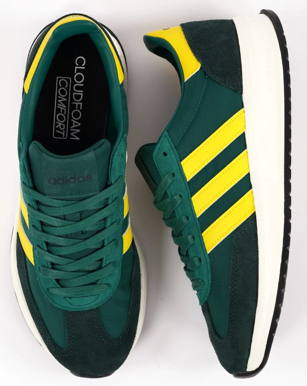 Adidas Run 70s Trainers Green Yellow