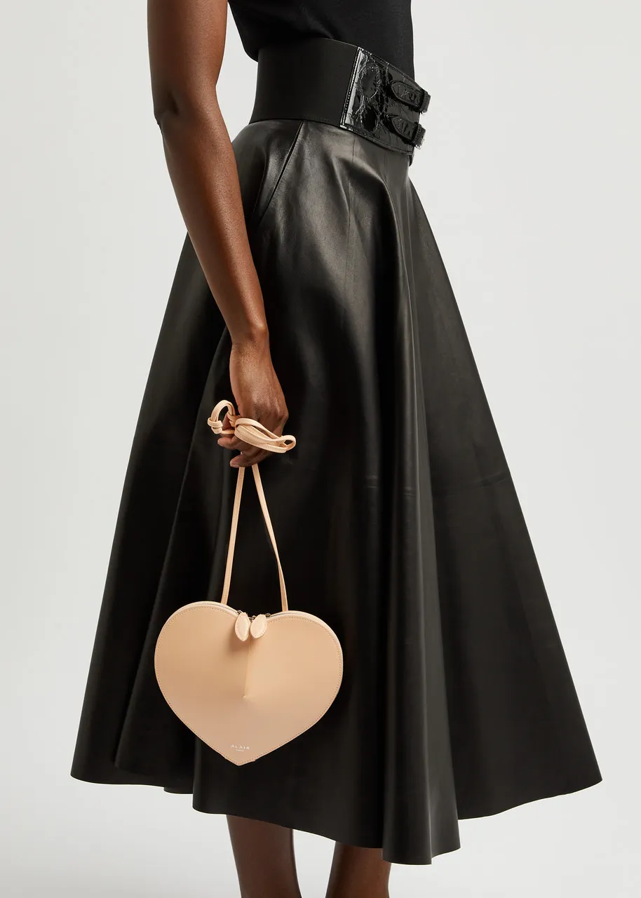 ALAÏA Le Coeur leather cross-body bag -                         -                     -                