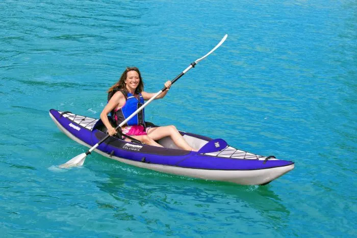 AquaGlide Columbia XP Inflatable Touring Kayak - 1 Person