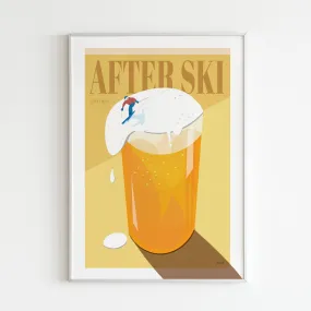 Arksel After Ski Craft Beer Poster