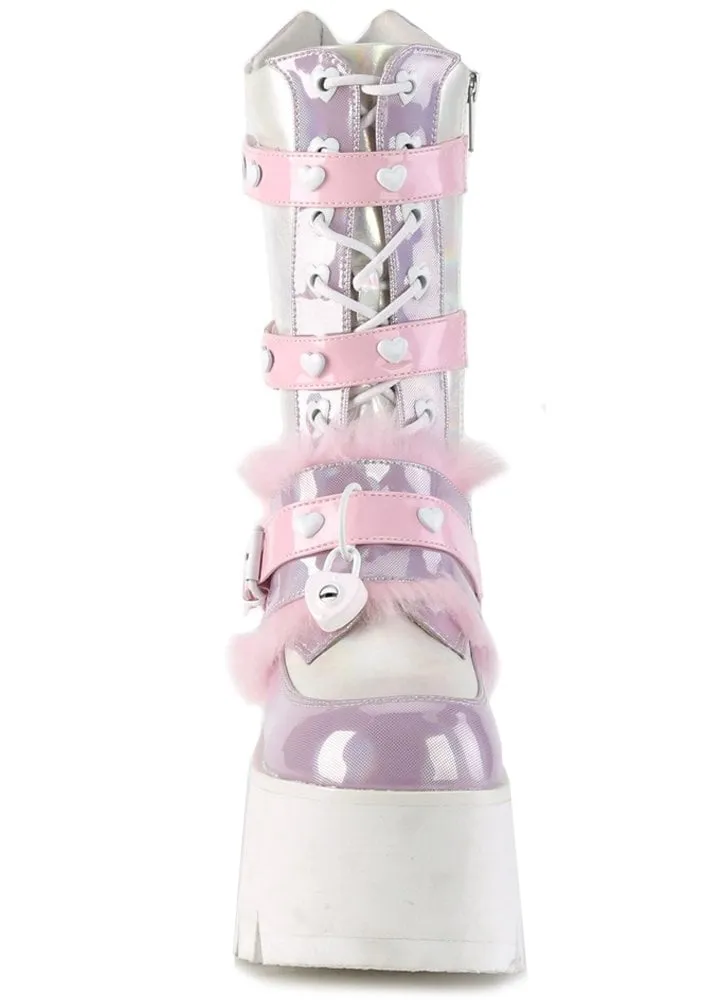 Ashes 120 Pink Holographic Heart Boot