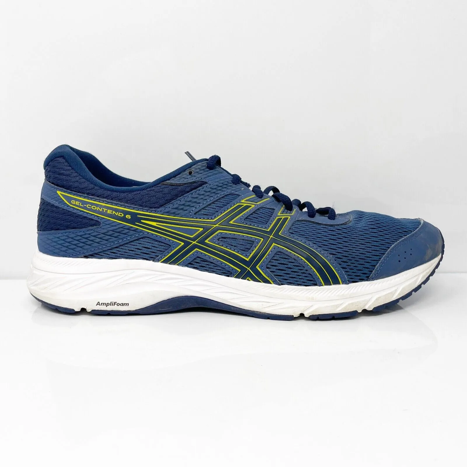 Asics Mens Gel Contend 6 1011A667 Blue Running Shoes Sneakers Size 10