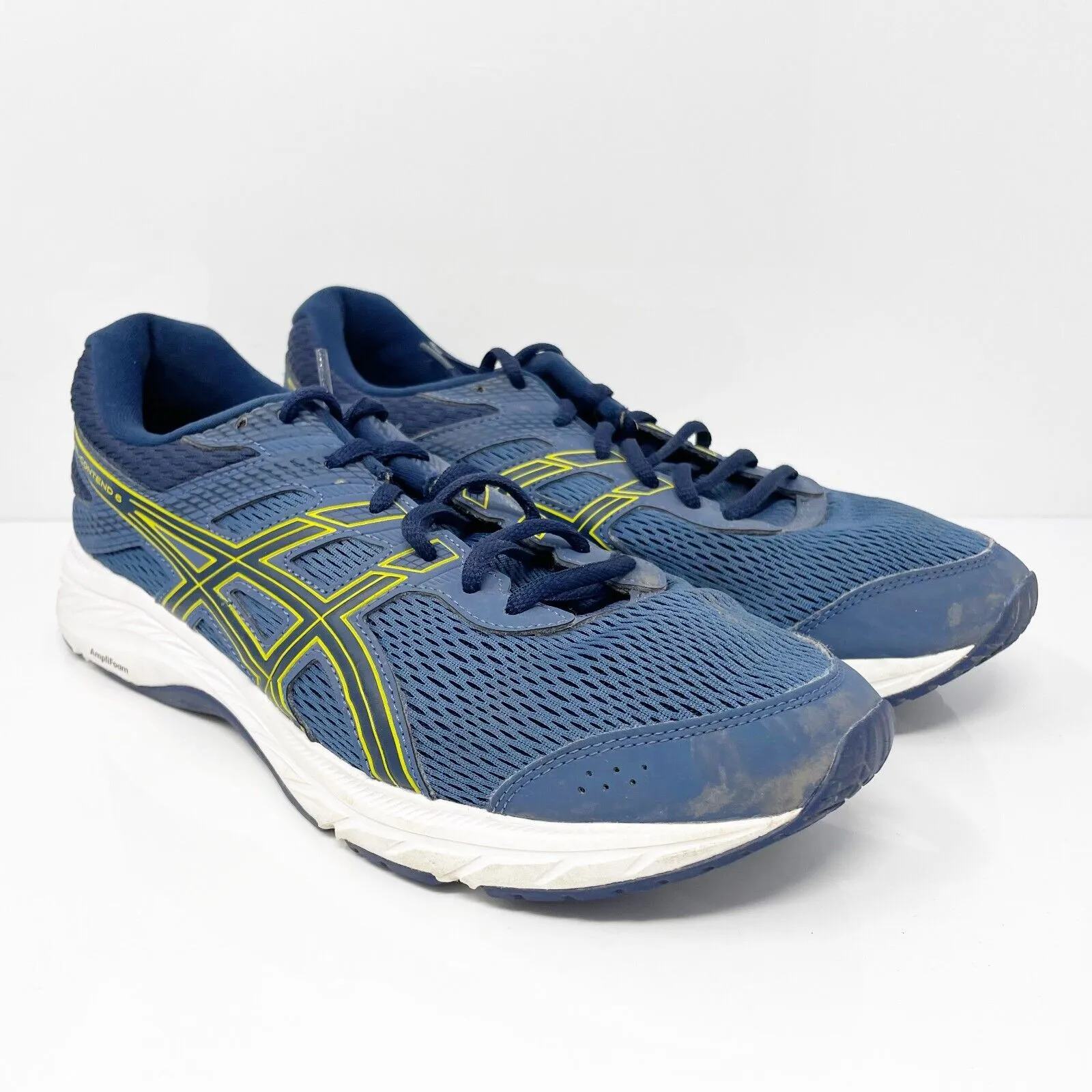 Asics Mens Gel Contend 6 1011A667 Blue Running Shoes Sneakers Size 10