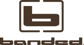 Banded Logo Decal - Vertical - Brown