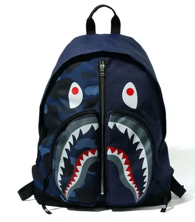 BAPE Color Camo Shark Day Backpack Navy