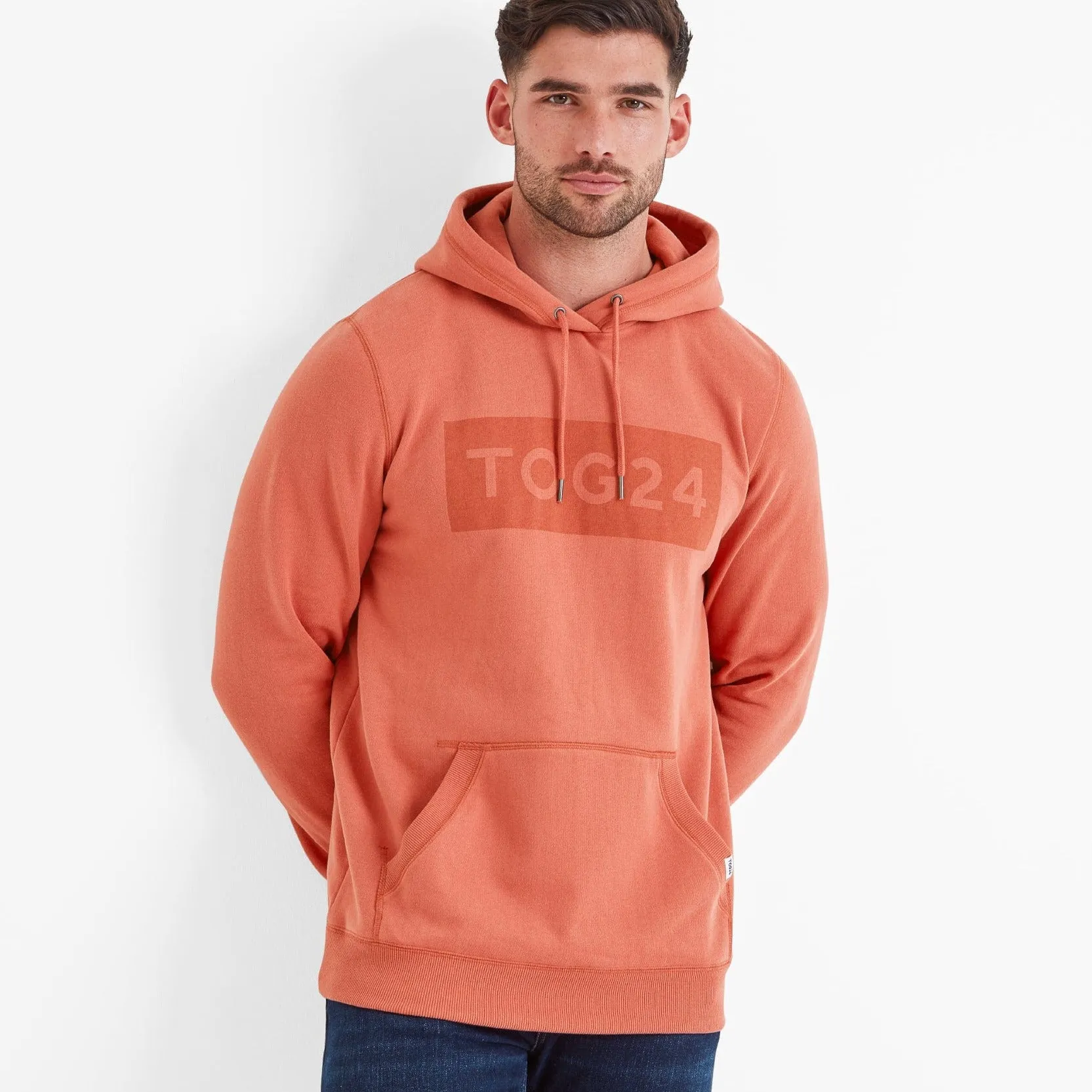 Barron Mens Hoodie - Washed Red