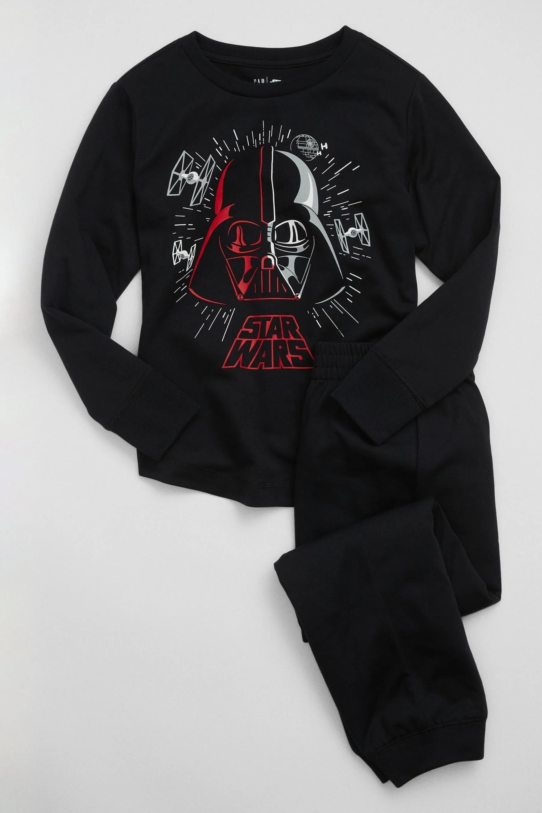 Black Star Wars Darth Vadar Long Sleeve Pyjama Set