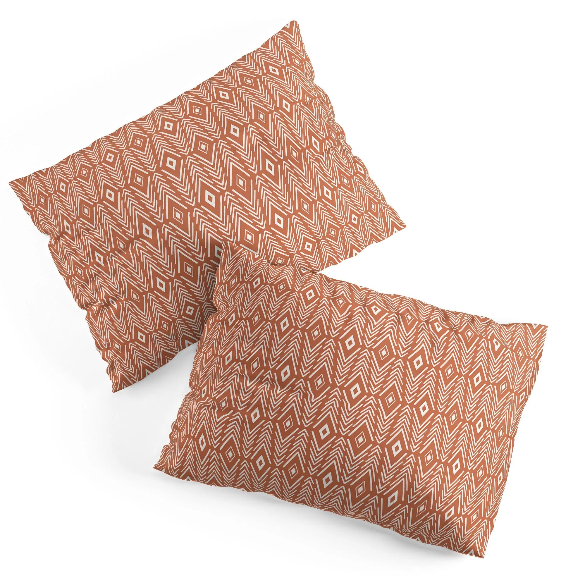 Boho Diamonds Clay Pillow Shams (DS) DD