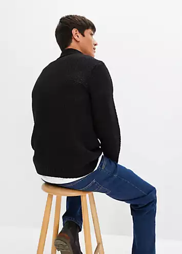 bonprix Button Collar Jumper | Grattan