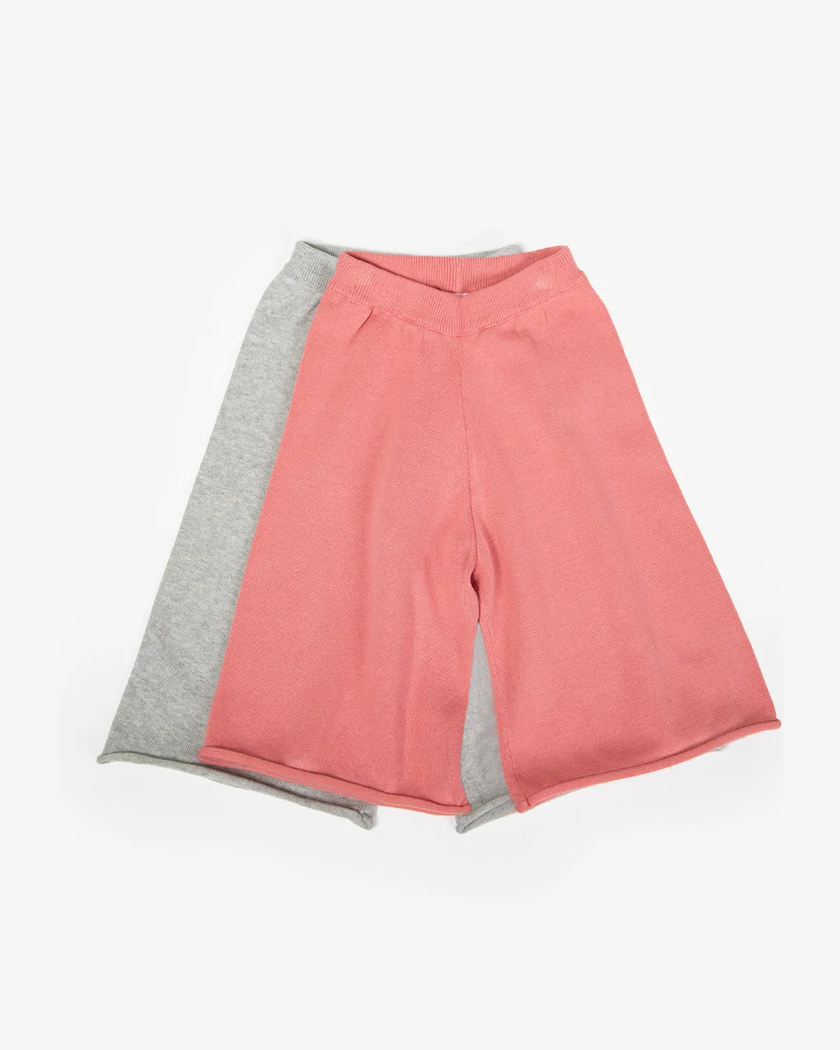 Boxy Cotton Wide Pants | Heather Grey
