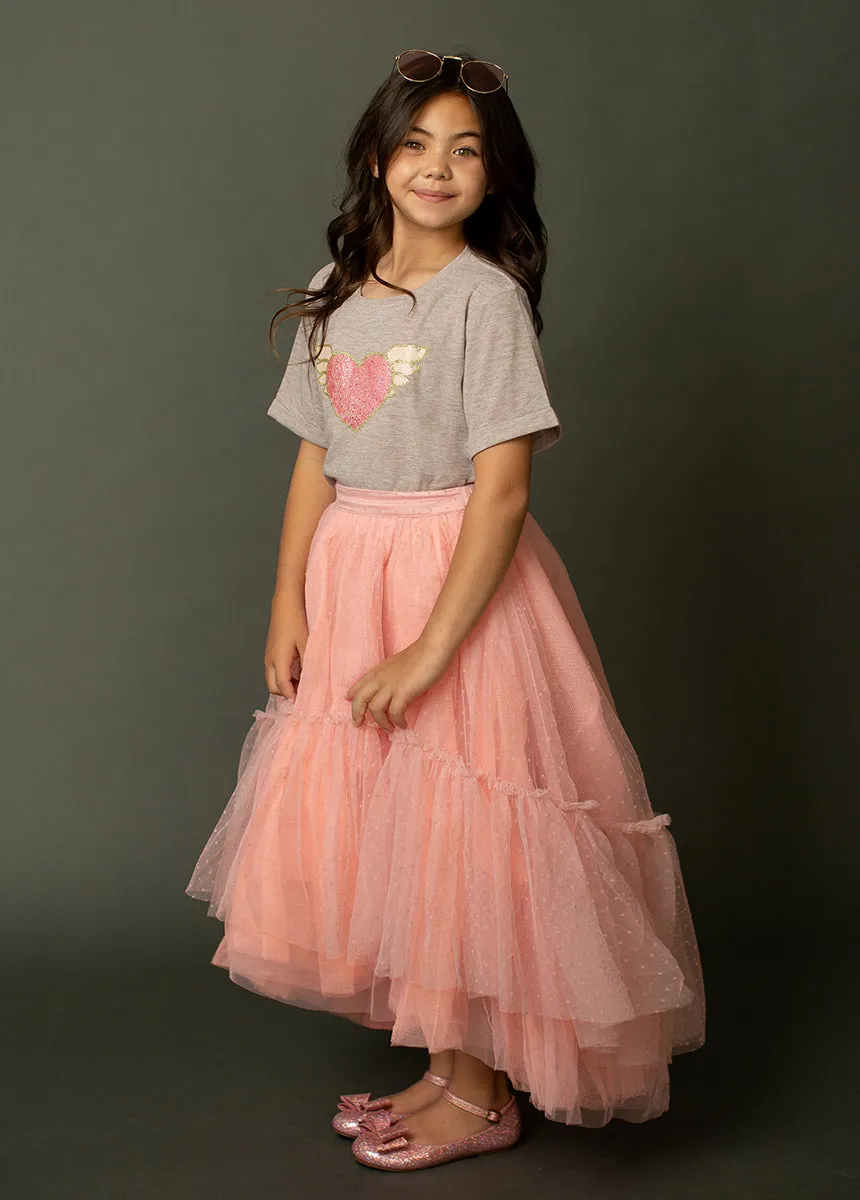 Brigitte Skirt in Pink Dot