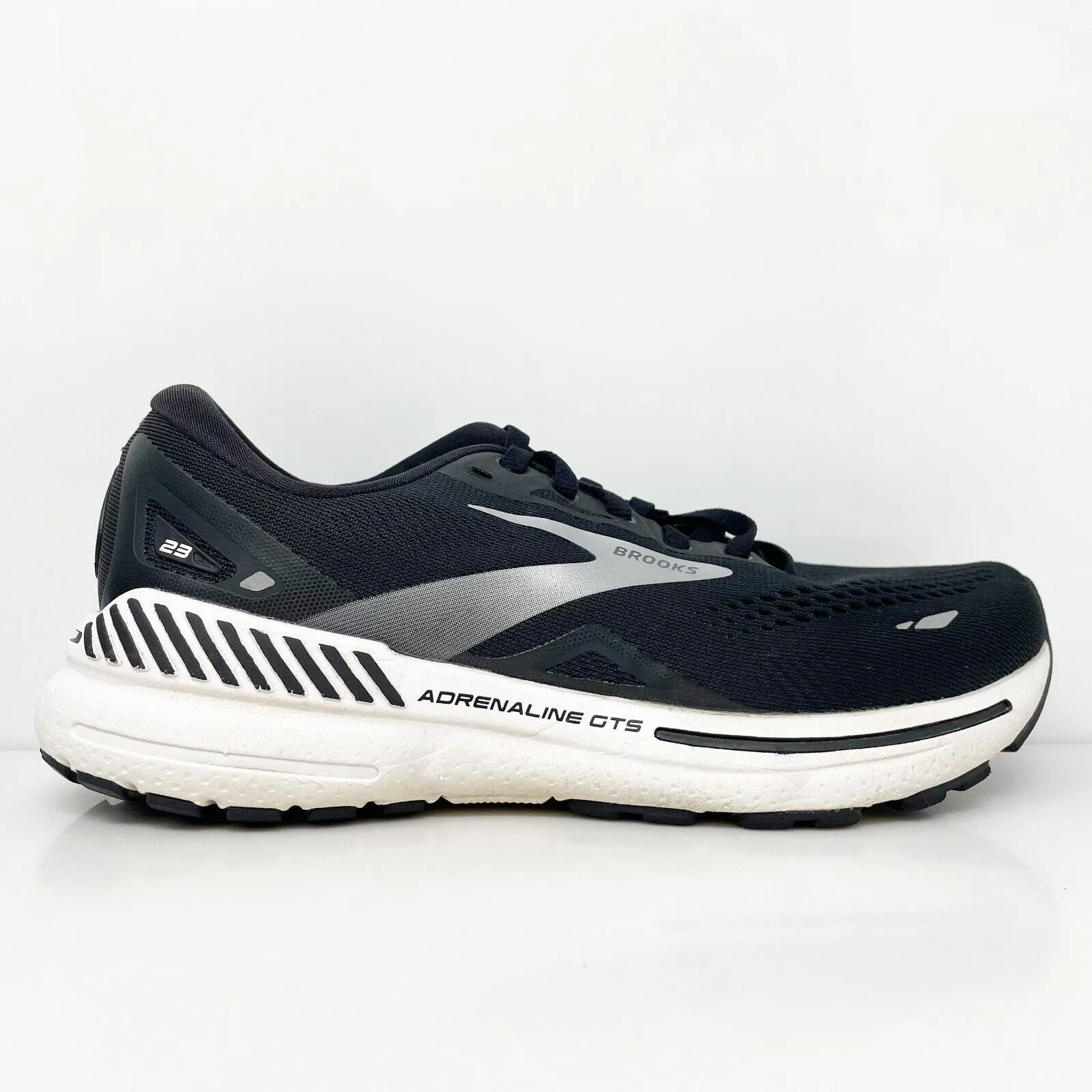 Brooks Womens Adrenaline GTS 23 1203811D004 Black Running Shoes Sneakers Sz 7 D